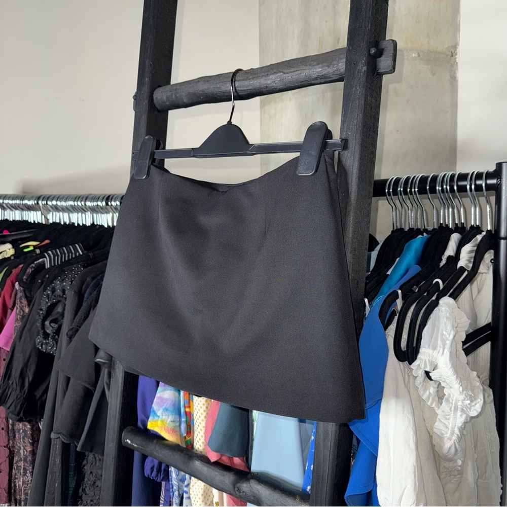 Zara Black Asymmetrical Micro Mini Skort - Picture 8 of 15